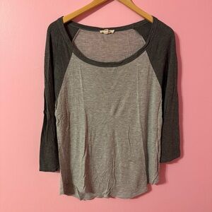 Rolla Coster Gray Raglan Long Sleeve Tee